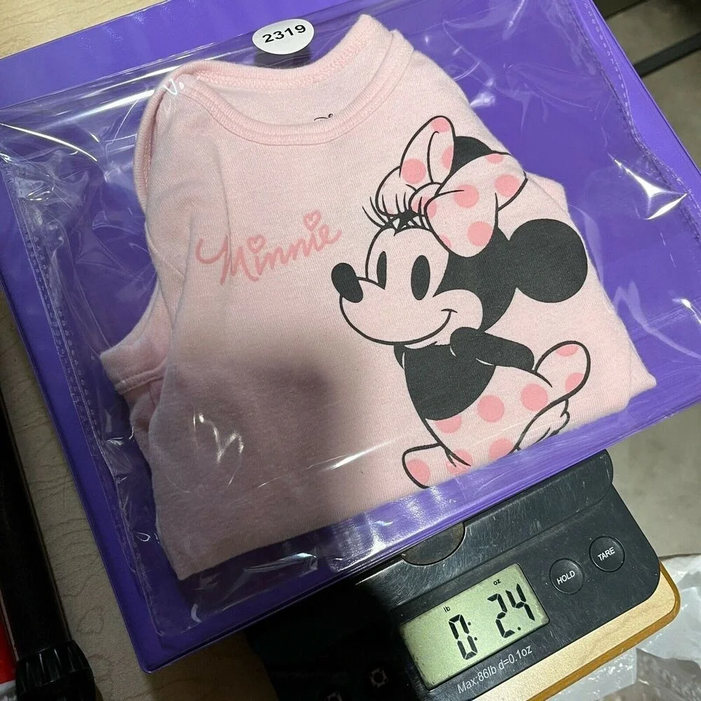 Minnie‎ Mouse Baby 6M Disney Bodysuit One Piece Jumping Beans Child Pink Softest